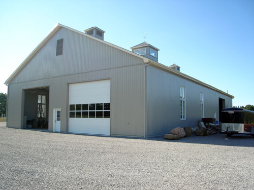 barn side view