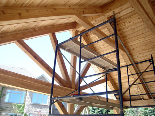 pool house interior